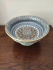 Alzata in ceramica maiolica Deruta da 25 x 15 cm  Antonio Margaritelli