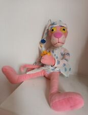 PANTERA ROSA con pigiama e candela pupazzo peluche VINTAGE cm 40
