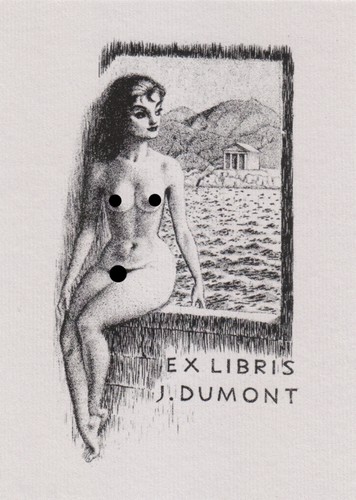 Libris bookplate erotico n - ex,