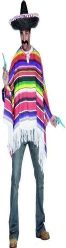 Poncho messicano multicolore