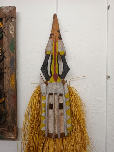 Masque dogon bois polychrome - dogon,