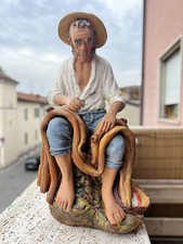 STATUETTA IN TERRACOTTA, CERAMICA DI CALTAGIRONE.