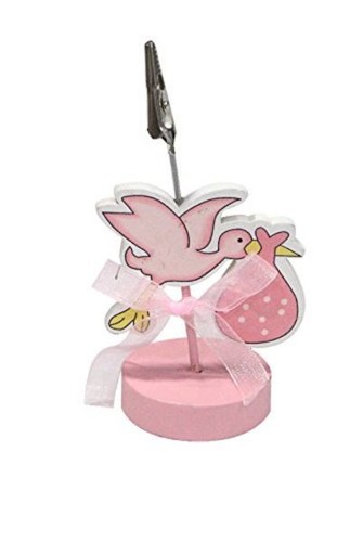 Segnaposto cicogna con bambina