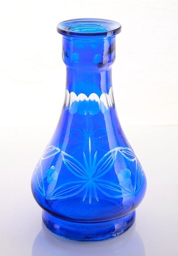 Nouveau vase crystal bleu - nouveau, crystal bleu