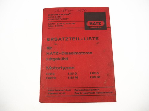 Motore diesel hatz e80g e85g - motore,