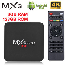 DECODER SMART TV BOX WIFI ANDROID 10.0 8GBRAM 128GB ROM MXQ PRO 4K ULTRA HD