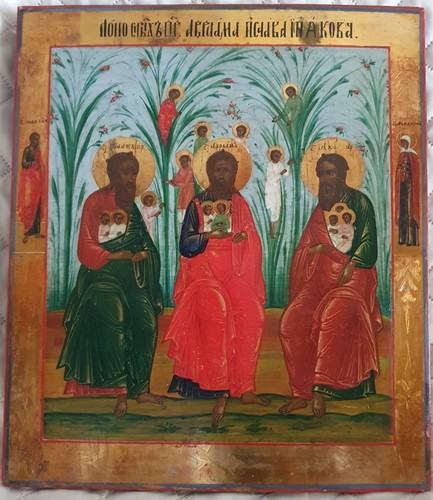 Antica icona russa tre - antica,