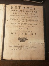 EUTROPII HISTORIAE ROMANE BREVIARIUM PAG. 183 BUONE CONDIZIONI 
