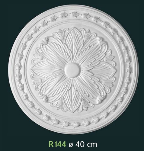 Rosone gesso bianco per - rosone, in