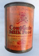 Vintage raro cibo latte mucche