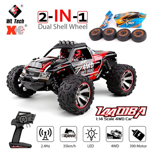 Wltoys 144018a 35km h 4wd - 35km/h,