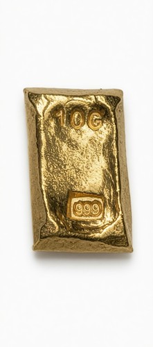Lingotto oro massiccio - , 10