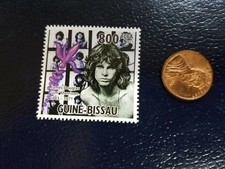 Jim Morrison cantante americano cantautore The Doors Guine-Bissau 2011 francobollo (d)
