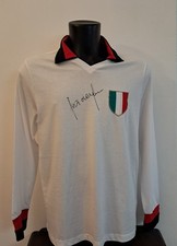 Maglia Replica MILAN tg L Finale Coppa Campioni 1962/63 ALTAFINI #9 AUTOGRAFATA