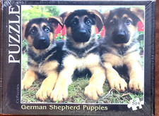 Puzzle Pastore Tedesco Cuccioli NUOVO HTF 500-525 pz Più puzzle cani sul mio sito!