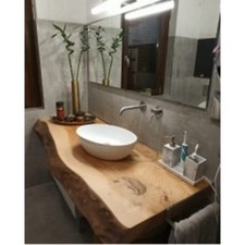 Mensola piano bagno in legno