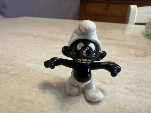 Puffo schleich peyo nero - peyo, occhi