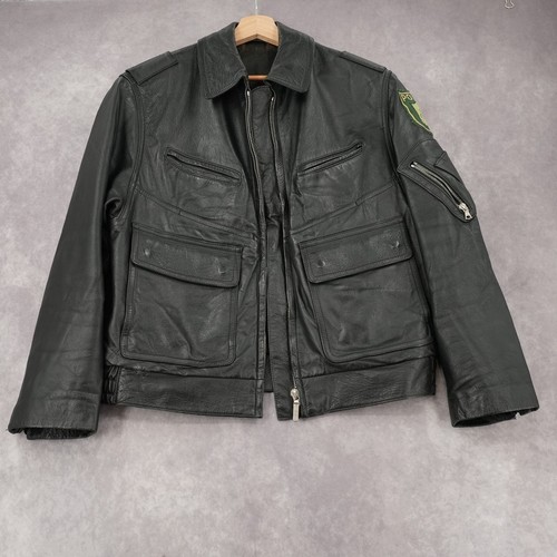 Giacca moto pelle polizia