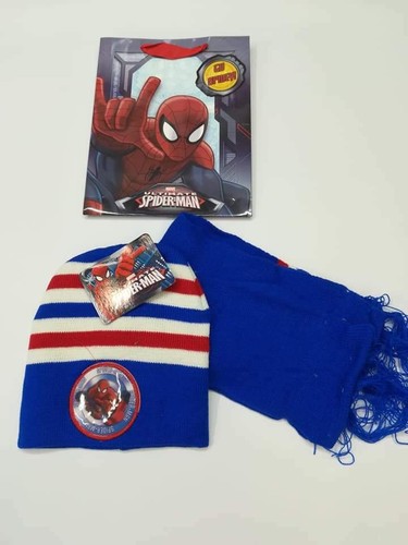 Cappello sciarpa spider man - cappello+sciarpa, spider-man