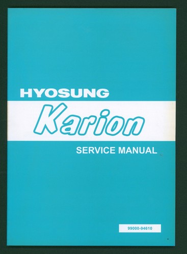 Manuale hyosung 125 karion - hyosung,