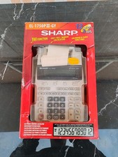 Sharp EL-1750p Portable 12-Digit Serial Printing Calculator Multiple Colors