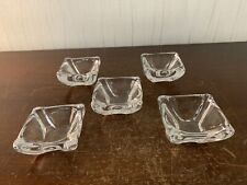 6 Saliera Firmata In Cristallo Daum Francia (Costo Un Pezzo) Modello1