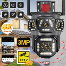 12MP Sicherheitskamera Wireless Drei Bildschirm Auto Tracking Videoüberwachung