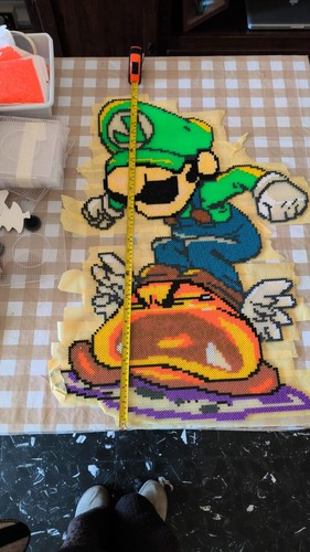 Luigi hama beads - luigi,