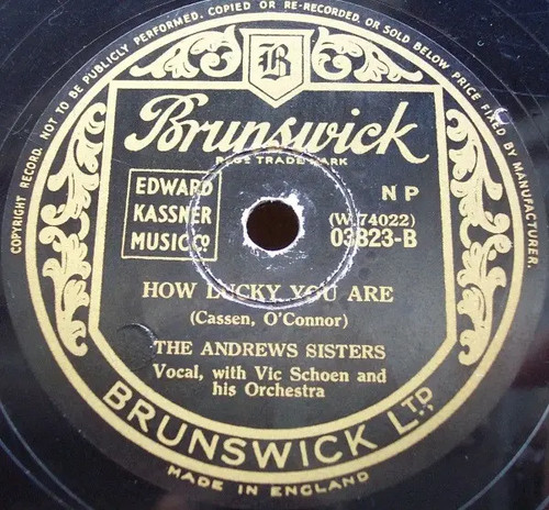 The andrews sisters schellack - sisters,