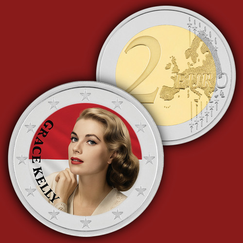 Moneta euro monaco - moneta, kelly