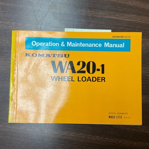 Komatsu wa20 manuale - komatsu,