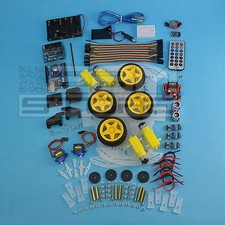 KIT COMPLETO robot 4 ruote - chassis piattaforma per arduino / pic - ART. CS05