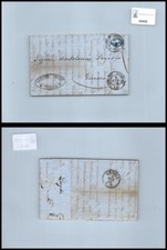 Storia postale Regno VEII da Torino a Genova sassone 12