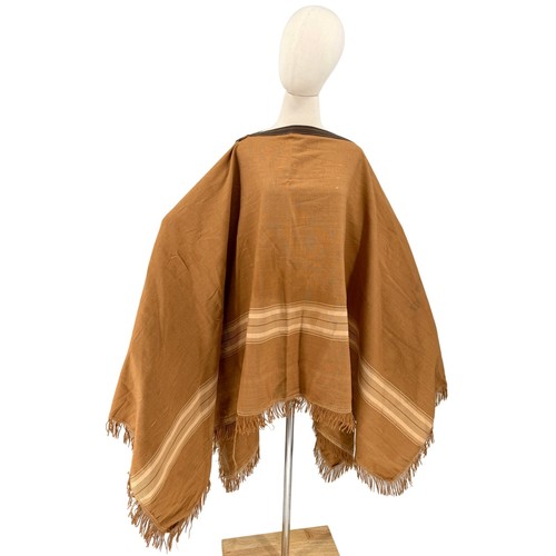 Poncho vintage anni marrone - poncho, 70