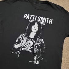 Maglietta Patti Smith Band Tour 2020 classica nera unisex S-5XL 1P0414
