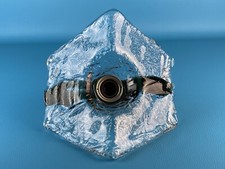 Mazzega Lampada Da Parete Vetro Murano Esagonale Applique Design 1960