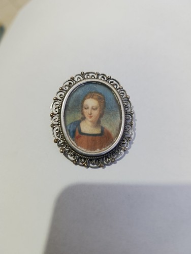 Spilla antica argento 800 - ,