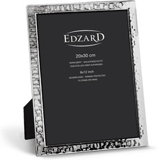 Cornice Pavia per Foto DIN A4 = 21 X 29,7 Cm, Placcata in Argento Pregiato, Anti