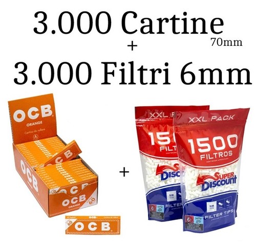 000 cartine ocb arancione - cartine,