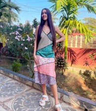 Lovely Patchwork slip dress