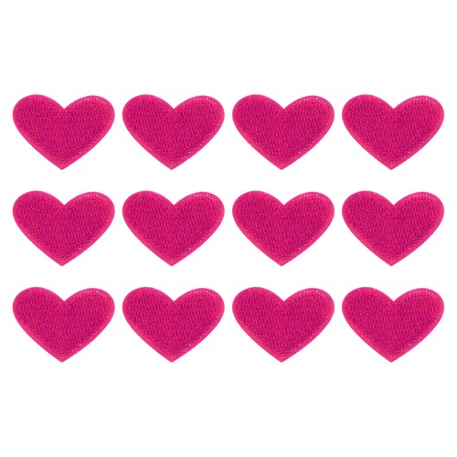 12pcs toppe cuore ricamo - 12pcs,