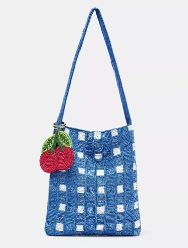 Zara borsa tracolla blu con - tracolla,