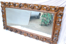 ENORME specchio Cornice Legno