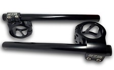 KIT coppia SEMIMANUBRI HANDLEBARS racing UNIVERSALI ergal CNC 51 MM NERI