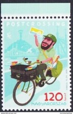 Ungheria 2018 Postino Postcrossing Ciclismo Bici Trasporto Bici 1v MNH