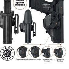 VEGA HOLSTER CAMA CCH809 FONDINA  DA CINTURA POLIMERO PER Glock 19/23/25/32/38