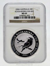 1 oz argento Kookaburra 2004