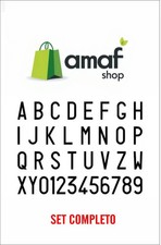 LETTERE E NUMERI ADESIVI PER