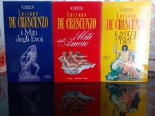 LUCIANO DE CRESCENZO  I MITI DEGLI DEI, DELL' AMORE, DEGLI EROI vhs + libri