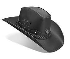 Cappello da cowboy nero